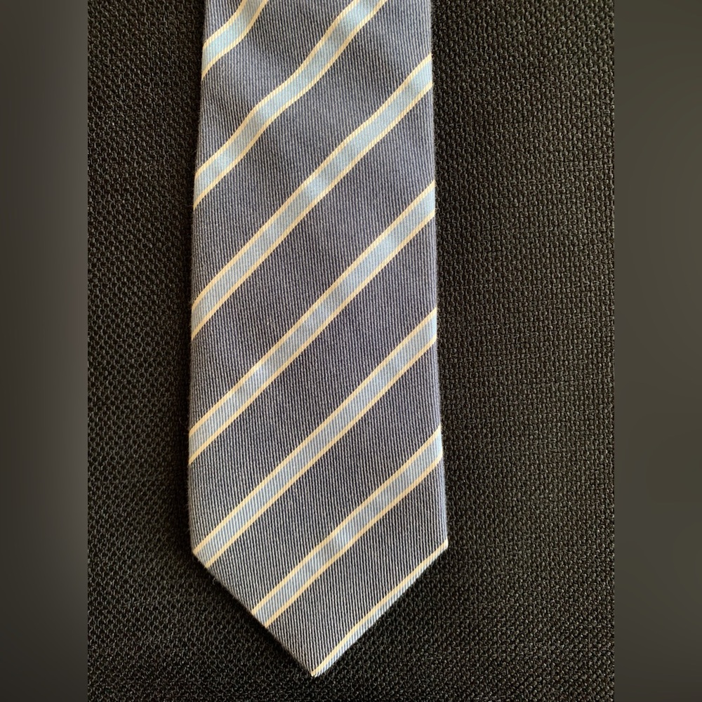 Classic Gray Striped Tie